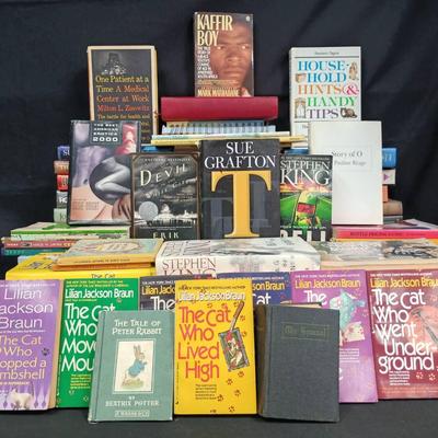 3 Box Mixed Genre Book Collection W/ Stephen King & More