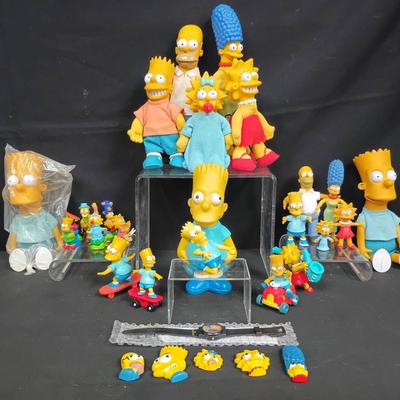 Simpsons Collectible Vintage Toys & Holographic Watch