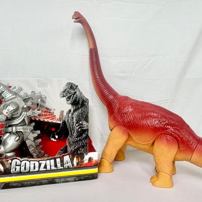 1987 Definitely Dinosaur Playskool & Mega Godzilla 