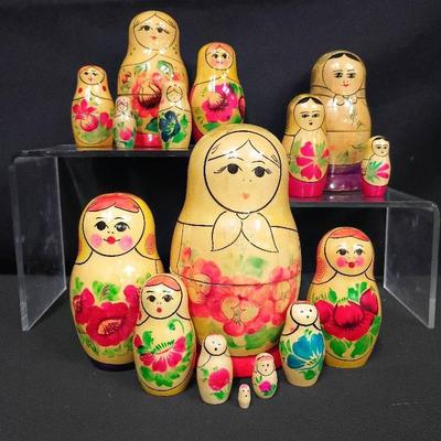 Matryoshka Russian Nesting Dolls Collection (3 Sets)