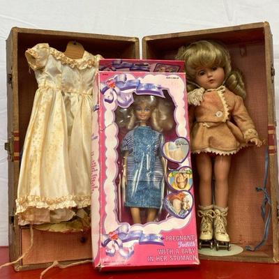 Vintage Dolls Including Mommy Judith Doll 