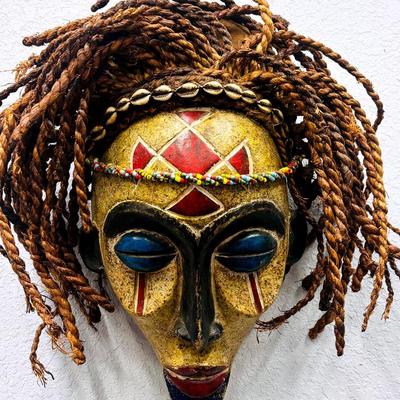 Handcrafted Chokwe Pwo Mask from Central Africa