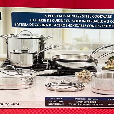 Kirkland Signature 10 pc. Stainless Steel Cookware
