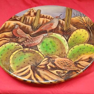 Large 21" Southwest  Motif Lazy Susan