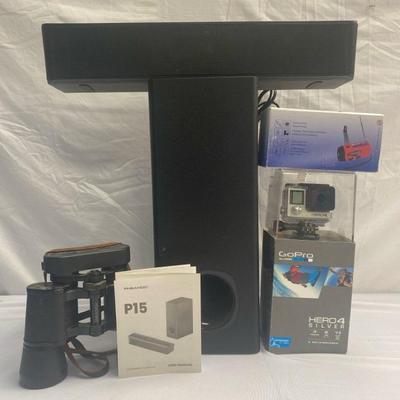 NIB GoPro, Solar Radio, Swarovski Binoculars