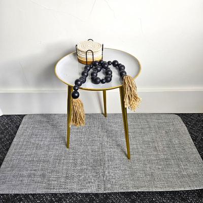 Small End Table and Decor