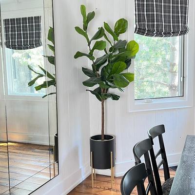 Faux 55” tall Fiddle Leaf Fig Tree 