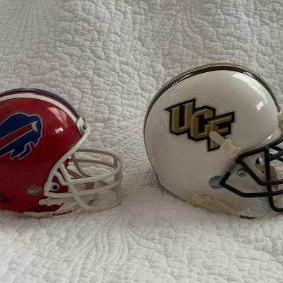 UCF And Buffalo Bills Mini Helmets