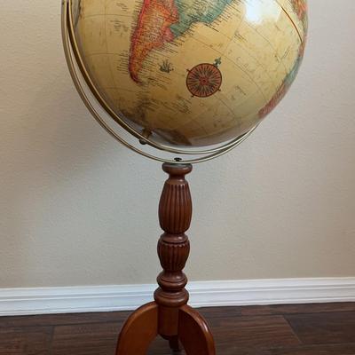 Oakridge Walnut Freestanding Floor World Globe