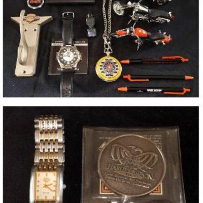 Harley-Davidson Vintage Watches, Collectible Motorcycle Figures, Memorabilia, And More