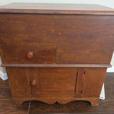 Antique Farmhouse Wooden Dry Sink