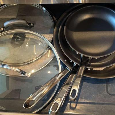 Cuisinart Frying Pans With Various Lids (Includes Everything In Photos) 