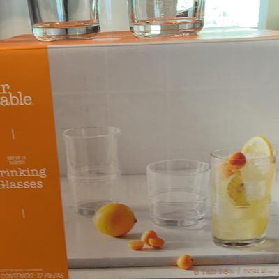 Our Table 12 Pc Glassware Set New In Box