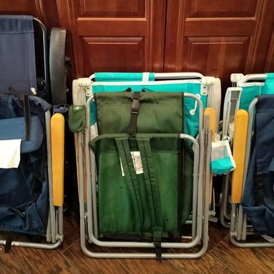 Group Of 6 Outdoor Collapsible Chairs By CGI Waterside And More