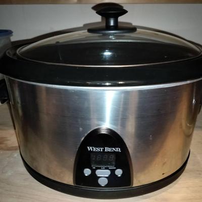 West Bend Stainless Steel Slow Cook Crockery