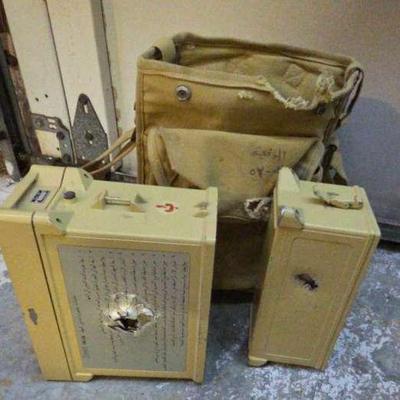 Iraqi IRET PRC Radio W/ Possibly 2 Bullet Holes And Bag