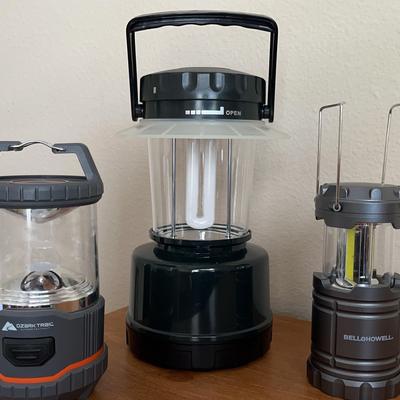 Set Of 3 Battery Operated Lanterns