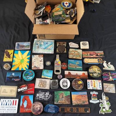 Collectible Vintage Location Magnets Mystery Lot