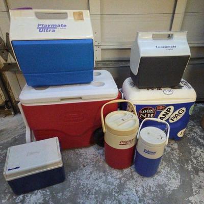 Classic Coolers 7 Piece Group From Coleman/Igloo