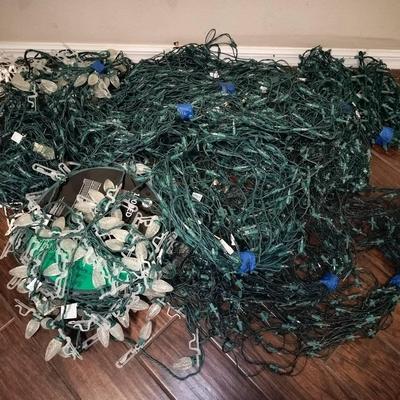 Large Collection Of 13 Different Christmas/Holiday/Winter Light Bundles