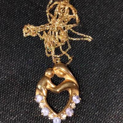 10k Gold Pendant Necklace 2.2g