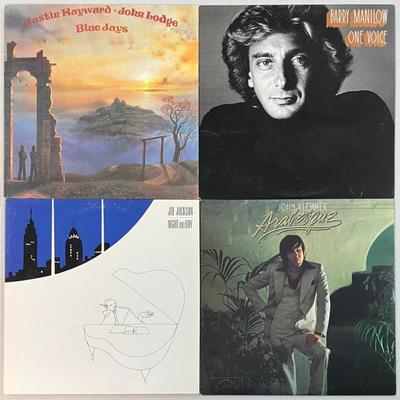 (4) Vintage Vinyl Albums - Joe Jackson, Barry Manilow, John Klemmer, Justin Hayward
