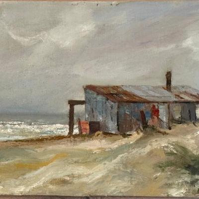American Artist & Illustrator Harry Bennett Original Oil Paining Unframed Signed 