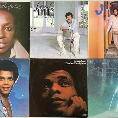 (6) Vintage Vinyl Albums - Johnny Nash, Lionel Richie, Jeffrey Osborne, And More