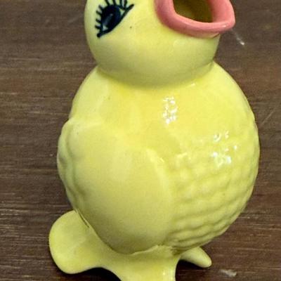 Darling Vintage Josef Originals Yellow Pie Bird With Tag