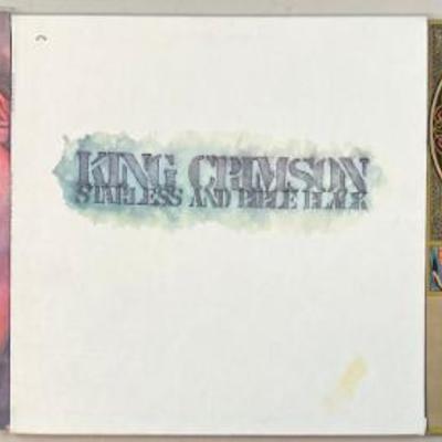 (3) Vintage King Crimson Vinyl Albums - In The Court Of The Crimson King 1969, Starless 1974, Lizard 1971
