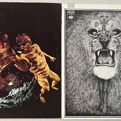 (2) Vintage Santana Self Titled Vinyl Albums 1969 And 1971