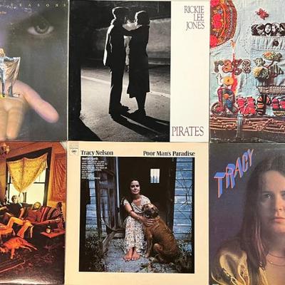 (6) Vintage Vinyl Albums - The Four Seasons, Rickie Lee Jones, Rufus, (3) Tracey Nelson