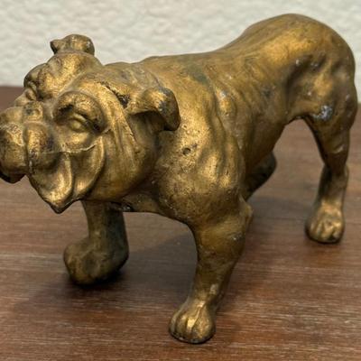 Vintage Heavy Metal Brass Tone Bull Dog 