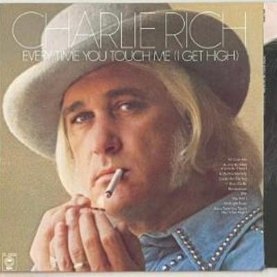 (3) Vintage Charlie Rich Vinyl Albums - The Silver Fox 1974, Every Time You Touch Me, There Won't Be Anymore