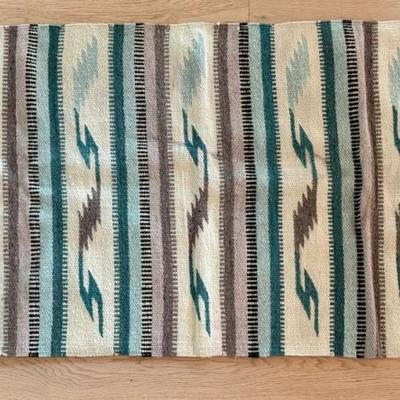 Vintage Navajo Style Woven Southwestern Rug Wall Hanging