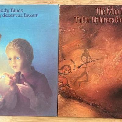 The Moody Blues Every Good Boy Deserves A Favour 1971 & To Our Children's Children 1969 Vinyl Albums 
