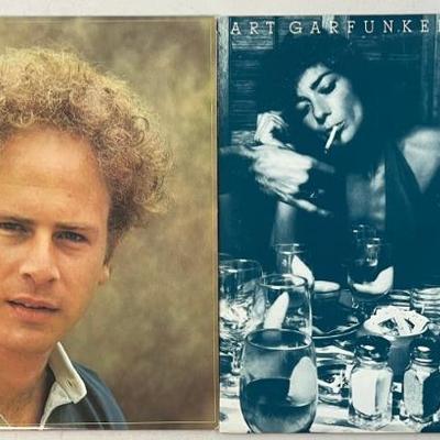 (2) Vintage Art Garfunkel Vinyl Albums - Breakaway 1975, Angel Claire 1973 With 33" X 22" Poster