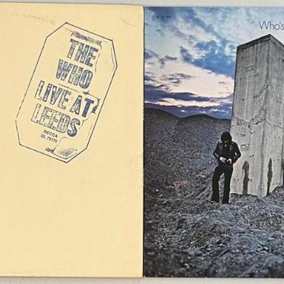 Vintage The Who Vinyl Albums - Who's Next 1971, Live At Leeds 1970