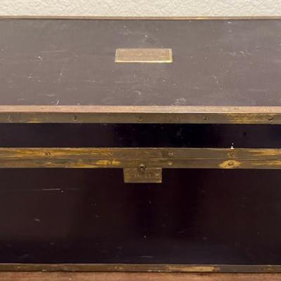 1931 Wood & Brass Footlocker " Tommy"