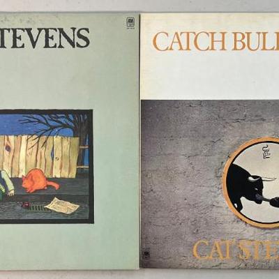 (2) Vintage Cat Stevens Albums - Catch Bull At Four 1972, Teaser And The Firecat 1970