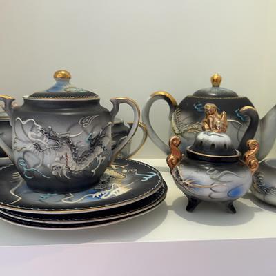 Vintage Dragon Ware Tea Set