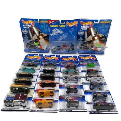 Hot Wheels Lot of 26 Blue Card Diecast Cars 