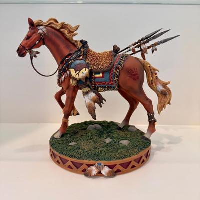 Rare Bradford Exchange “Sacred Courage” Horse Figurine 