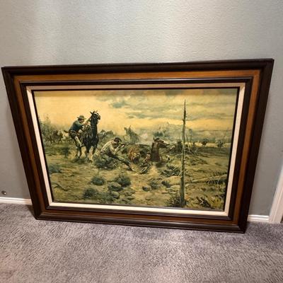 Charles M. Russell Framed Western Art Print