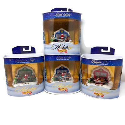 Hot Wheels Holiday Hot Rods Series Lot of 4 | 2000 Christmas Stock Cars & Kringle’s Kart | Limited E