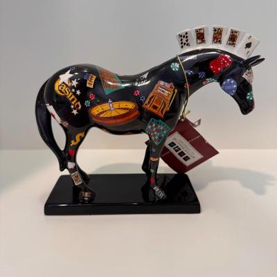 Trail of Painted Ponies Five Card Stud #1459 Geri Mattson 2005 Casino Poker Figurine 