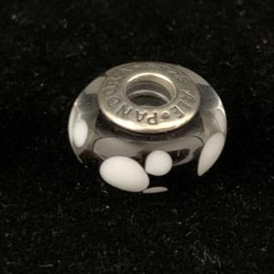 Sh929 pandora mickey mouse ears glass charm