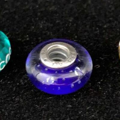 Sh922 pandora glass charms set 3