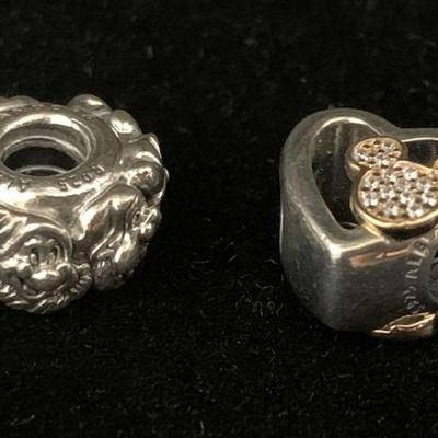 Sh940 pandora 7 dwarfs mickey & minnie love charms