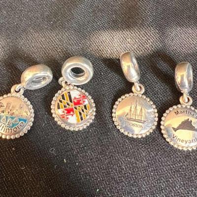 Sh960 pandora travel charms boston, martha’s vineyard, baltimore